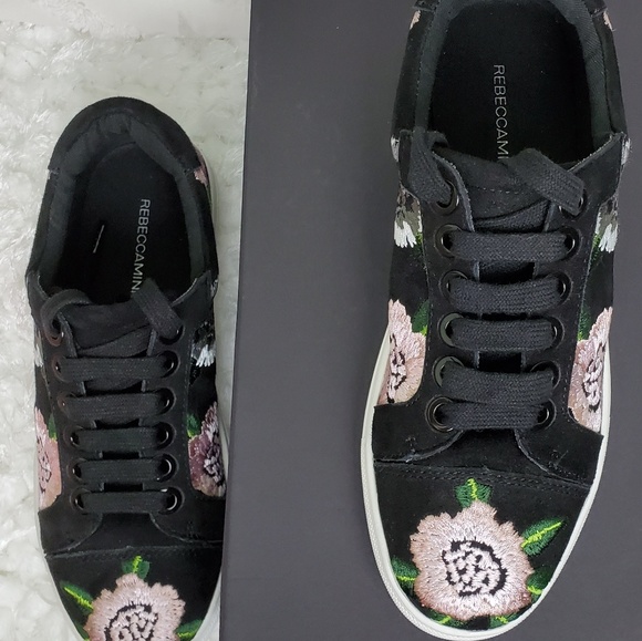 New Rebecca minkoff Bleecker floral embroidered sneakers size 7 - Picture 5 of 7